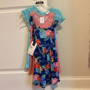 New with tags Member’s Mark Yummy Dress 3 pack set spring summer dresses size 4